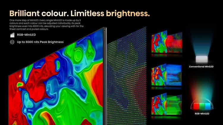 Hisense RGB MiniLED 100UX 100″ 165Hz 288HSR TV