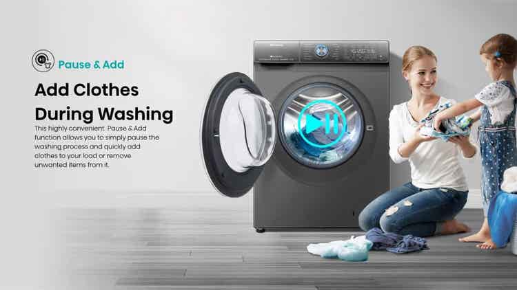 Hisense WFQR1214VAJMWT QR Series 12KG Washing Machine