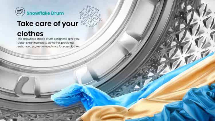 Hisense WFQR1214VAJMWT QR Series 12KG Washing Machine
