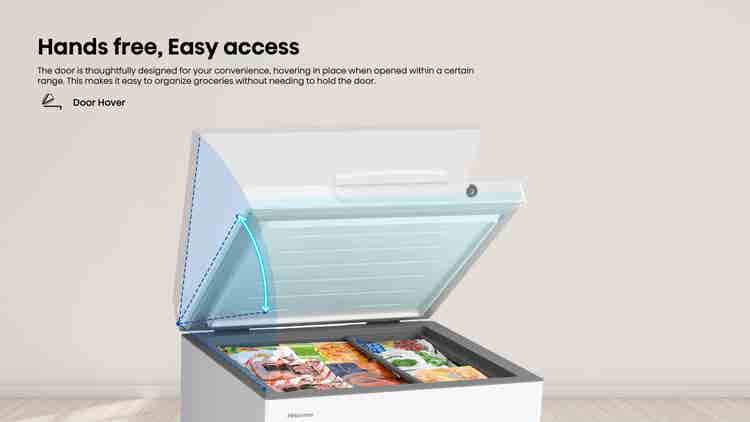 Hisense H135CF 97L White Single Door Chest Freezer