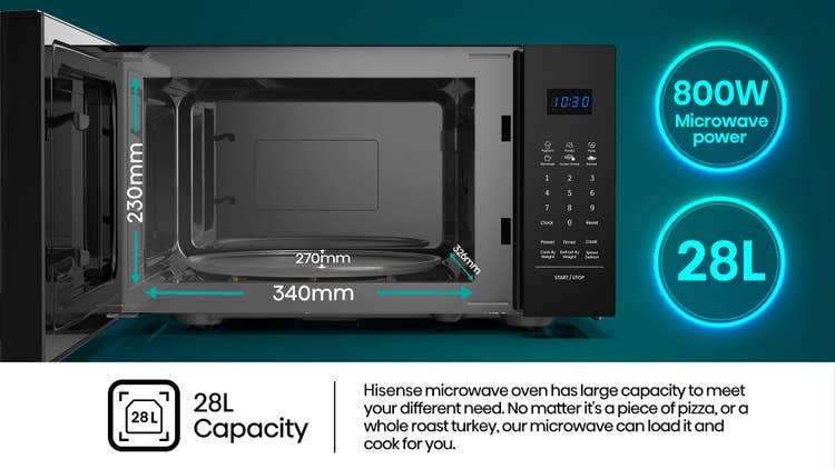 Hisense H28MOBS17 28L Microwave Oven