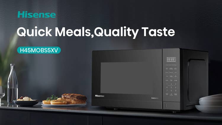 Hisense H45MOBS5XV 45L Inverter Black Microwave