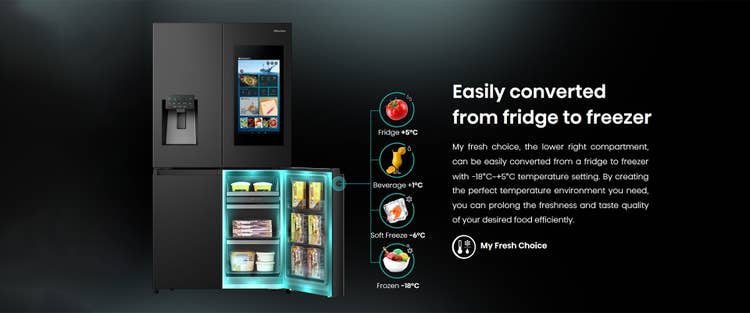 Hisense H750FSB-IDS (Multi-Door) Refrigerator