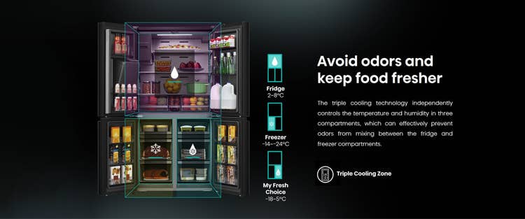 Hisense H750FSB-IDS (Multi-Door) Refrigerator