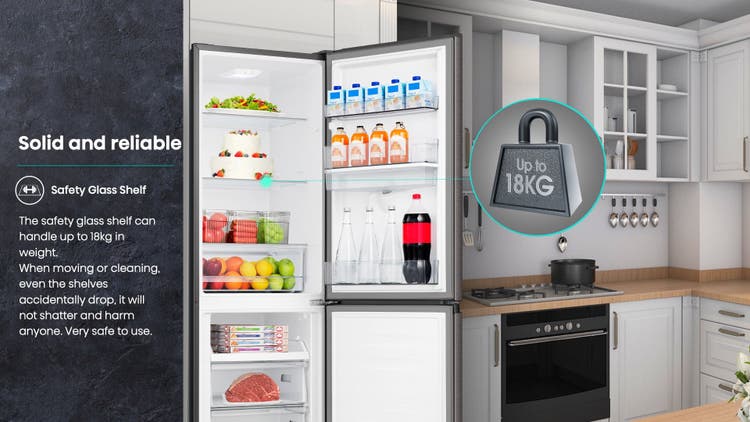 Hisense H425BIT-WD Bottom Mount Refrigerator