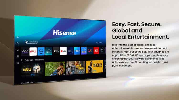 Hisense 65Q7Q 65″ LED 144Hz VRR QLED Gaming TV